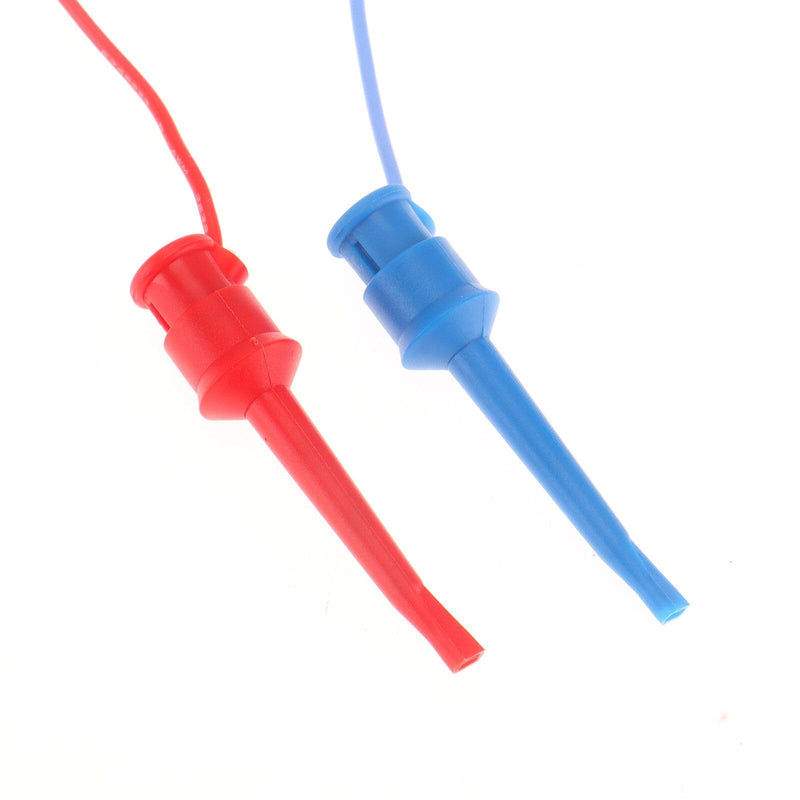 [Australia - AusPower] - 10PCS Test Hook Clip to Breadboard Female Jumper Wire Electrical Test Wire 22AWG Flexible Test Lead for Electrical Test 28.5cm 