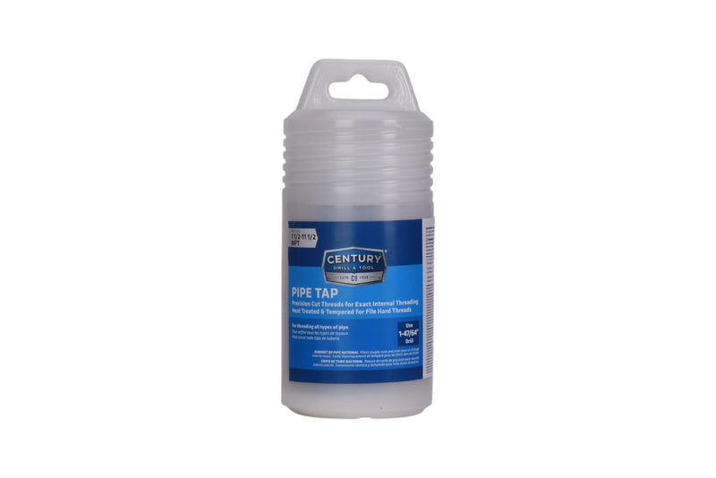Century Drill & Tool 97208 High Carbon Steel National Pipe Tap, 1-1/2-11 1/2 NPT 1-1/2 to 11 1/2 NPT