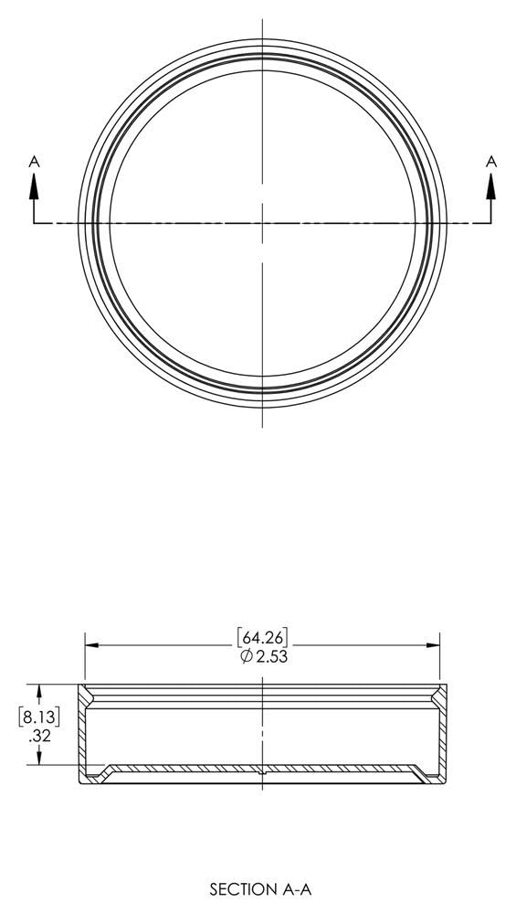 [Australia - AusPower] - Caplugs SF-28 SF Series – Plastic Cap for Split-Flange Connections, 40 Pack, Translucent LD-PE, Ferrule Size 2" Protective Closures, Dust and Debris Seals, Corrosion Prevention (99391322) 