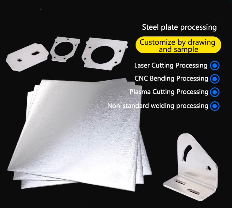 304 Stainless Steel Sheets, 2pcs 304S Stainless Plates 0.12" x 8" x 8", Thickness 0.12"/3mm, W*L=8" x 8"/200x200mm. Width*Length=8inch/200mm * 8inch/200mm Thickness:0.12inch/3mm