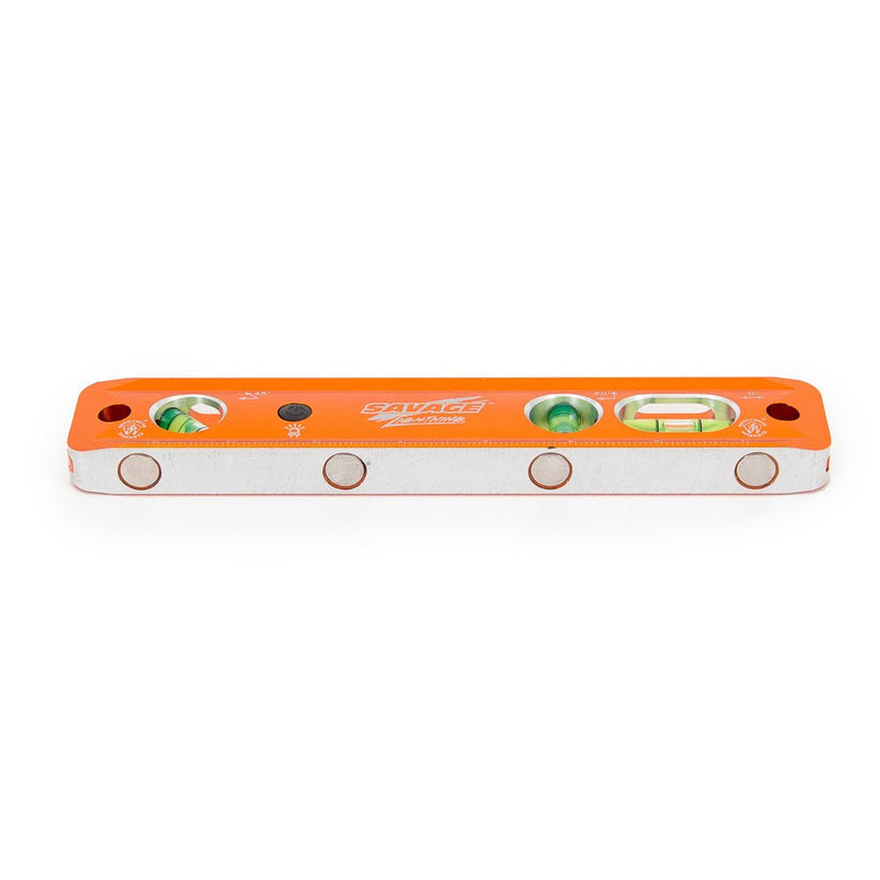 [Australia - AusPower] - Swanson Tool Co TLL049M Savage Lightning Aluminum Torpedo Magnetic Illuminated Levels, 9", 3 Vials 9" 9" Illuminated Magnetic 