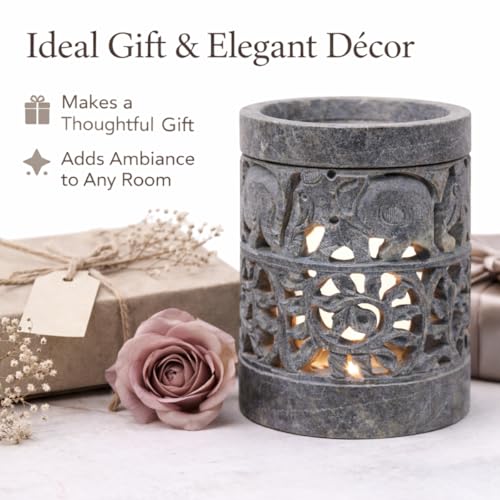 Marble Soapstone Candle Tea Light Holder