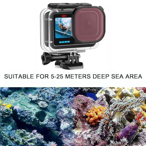 FitStill Waterproof Protective Case for Go Pro Hero 13/12/11/10/9 Black