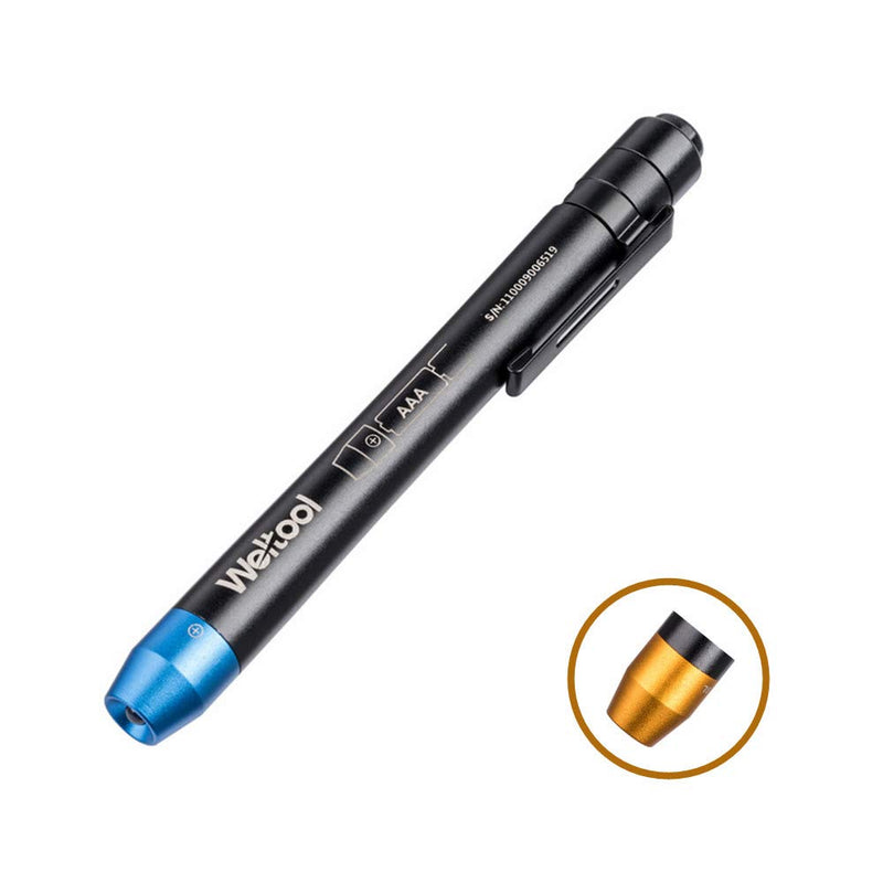 [Australia - AusPower] - Weltool M6-BL EMS Medical Penlight Soft Light with Pupil Gauge for ENT Doctor Nurse EMT Emergency Pocket Inspection Torch with Clip 