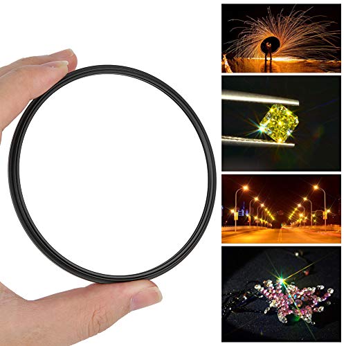 Star Filter Star Lens Filter 95mm 4Line Starlight Night Photography for Lens for Default