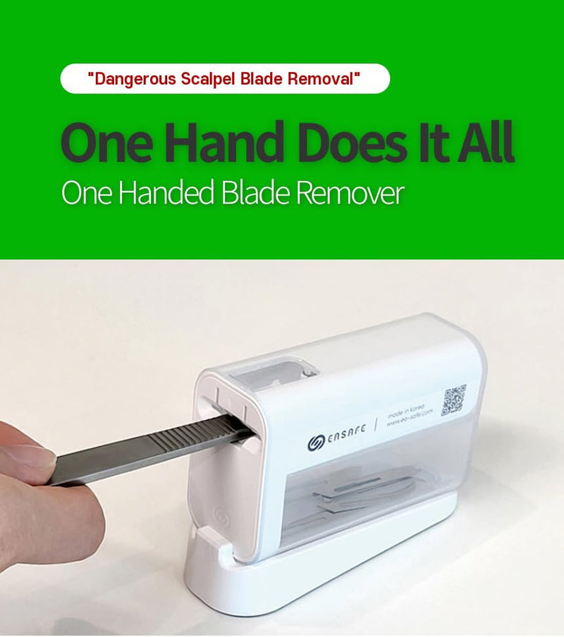[Australia - AusPower] - Dermaplane Blade Remover - 1 Handed No-Touch Safe Disposal Tool - Holds 100 Blades 