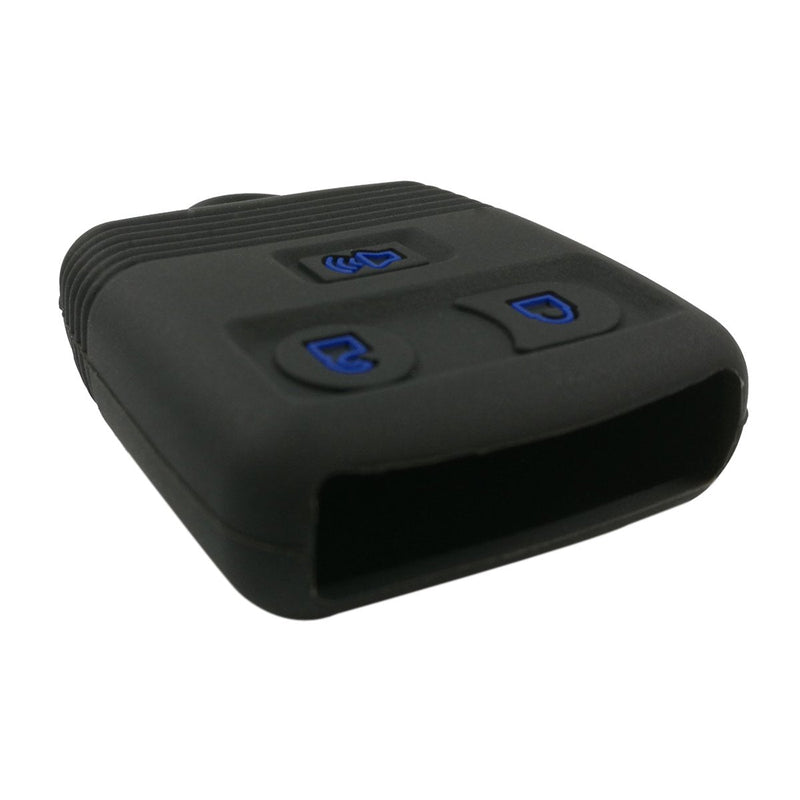 [Australia - AusPower] - 2Pcs Coolbestda Rubber Key Fob Case Keyless Cover Protector Skin for Ford F150 F250 F350 Explorer Ranger Escape Expedition Black with Red + Black with Blue 