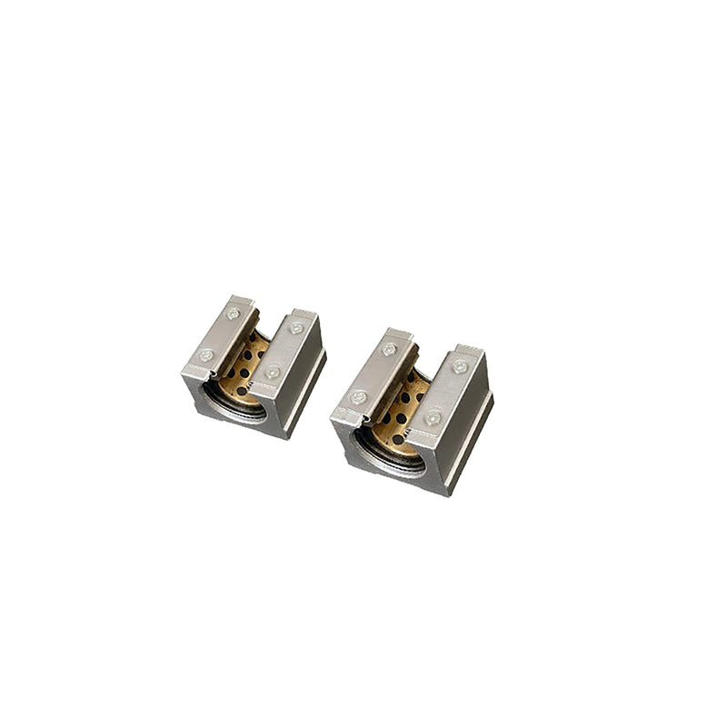 2 Pcs SBR16UU SBR16 UU 16mm Linear Motion Slider Block with Graphite Copper Sleeve Inside for 16mm Linear Guide Rail, Aluminum CNC Router Parts
