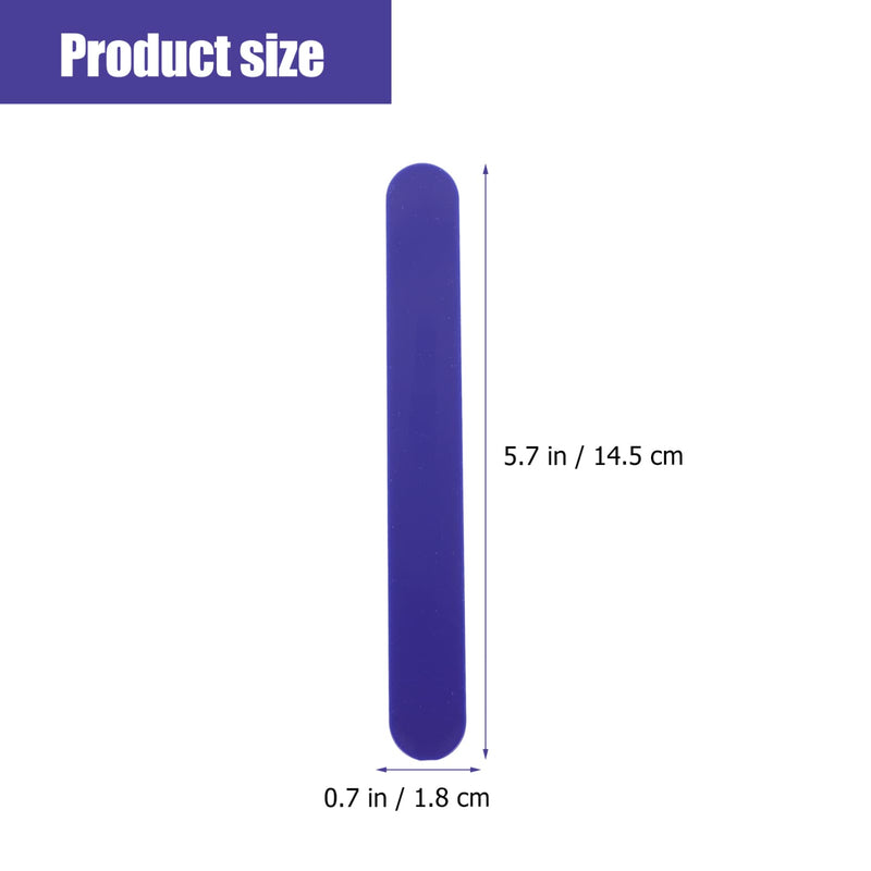 [Australia - AusPower] - ibasenice Spatula Depressors Plastic Sticks - 75 Pcs Spatula Mouth Depressors Depressors Bulk Plastic Sticks Professional Sticks Clinic Sticks 14.5X1.8CMx3pcs Dark Bluex3pcs 