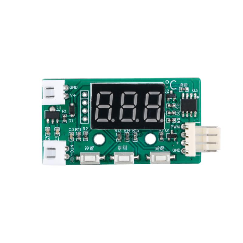 2Pcs 4-Wire Fan Temperature Speed Controller Module Board YR-1001 DC12V Fan Speed Controller Temperature Control Module