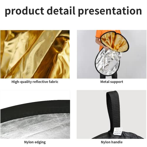 Godox 35"x47"/90x120cm Collapsible Oval Photography Light Reflector