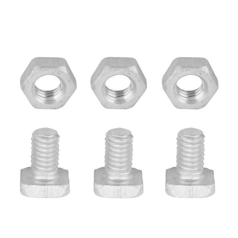 [Australia - AusPower] - TOPINCN Greenhouse Repair Kit Hardware Set - 50pcs Aluminum Nut + 50pcs Bolt - Silver 