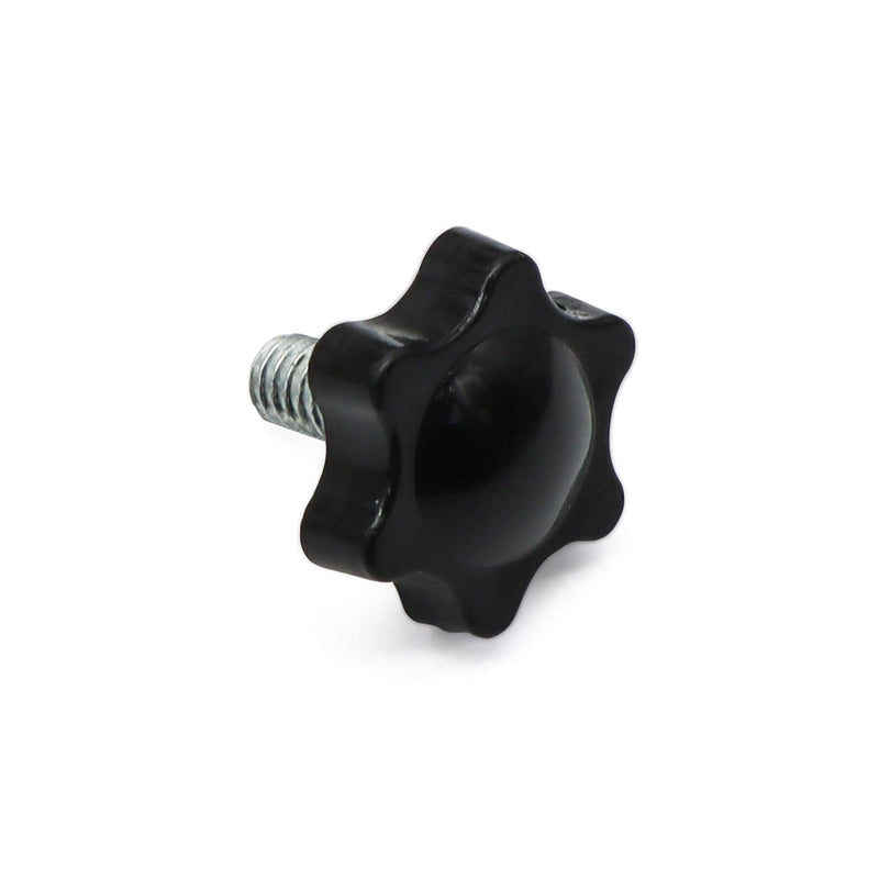 [Australia - AusPower] - Aiwaiufu 1/4"- 20 Threaded Knurled Thumb Nuts, Black Knobs Clamping Screws, Grip Knob Screw 10 Pieces 