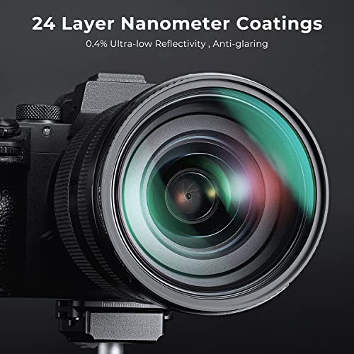 K&F CONCEPT 52mm Black Diffusion 1/4 Filter Mist Cinematic Effect Filter