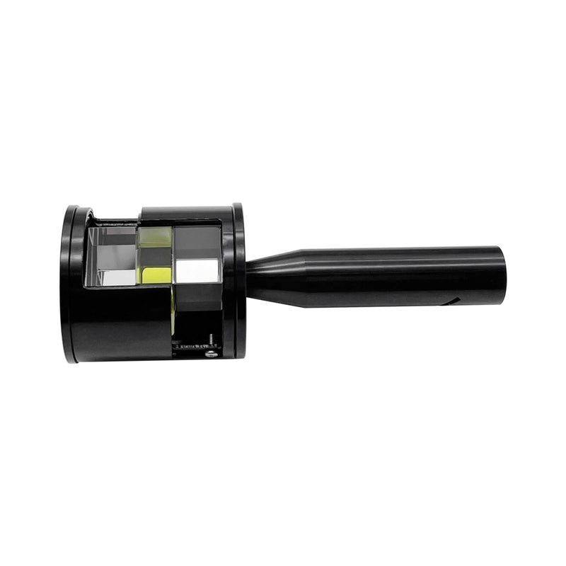 [Australia - AusPower] - Optical Square Right Angle Prism with K9 Glass Double Penta Prism Survey Tool for Total Station 90°/180° Layout Metal Cover Plumb Bob Slot Leather Case 