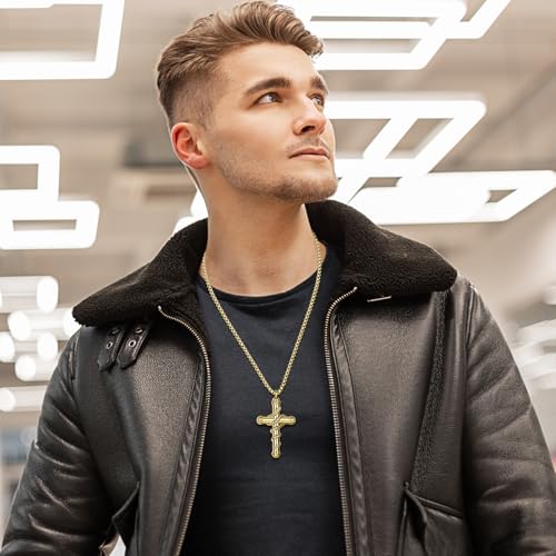 OIDEA Snake Cross Urn Necklaces for Ashes: Men Women Openable Stash Necklace with Spoon Ashes Necklace Memorial Keepsake Cremation Jewelry for Human Ashes 1. gold