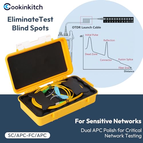 OTDR Launch Cable, 1000m SCAPC to FCAPC, 9/125 Single Mode SCAPC-FCAPC