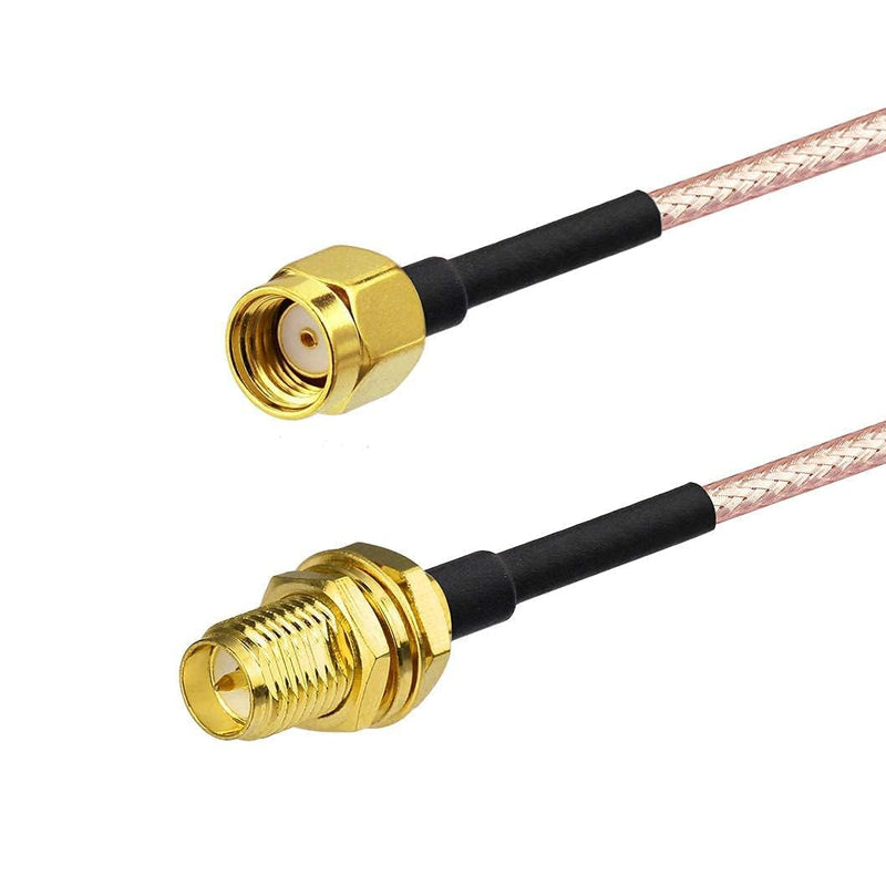 Bingfu RP-SMA Male to RP-SMA Female Cable 30cm RG316 WiFi Antenna Extension Coaxial Cable (Pack of 2) for Wireless Mini PCI Express PCIE Network Cards WiFi Adapter WiFi Router Gateway | Coaxial extension cable for PCIe WLAN cards, WLAN adapter, WiFi ro...