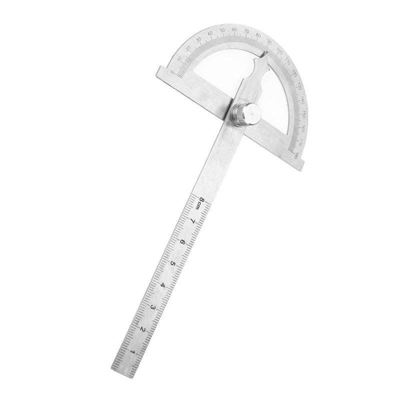 [Australia - AusPower] - MAGT Protractor, 0-180 Degree, 15 cm, Goniometer, Stainless Steel Protractor, Ruler, Arm Measuring Ruler, Angle Measuring Ruler (80 x 120 mm) 