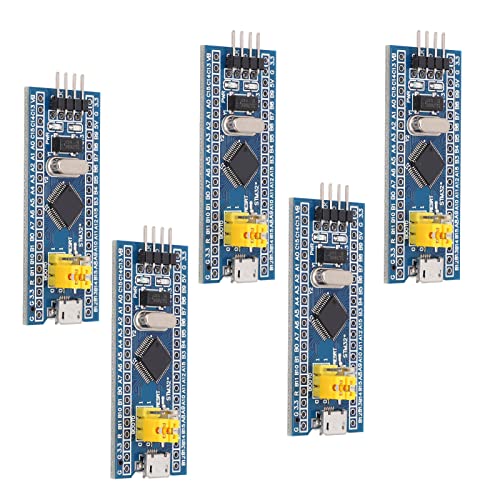 STM32F103C8T6 Minimal, Electronic Component Module Component Module Electronic Component Module System Development Board with Overcharging, Overdischarge, Short Circuit Protection, Mirco Pack of 5
