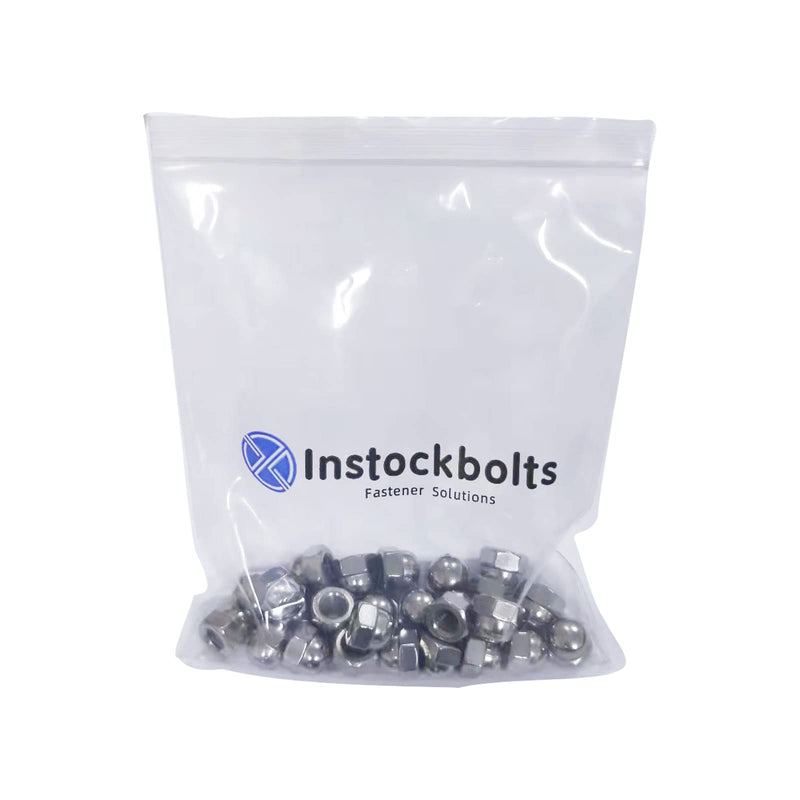 [Australia - AusPower] - 1/4"-20 Acorn Cap Nuts, Stainless Steel 18-8 (304) Acorn Cap Nuts, 50pcs 1/4"-20 304 Stainless Silver 