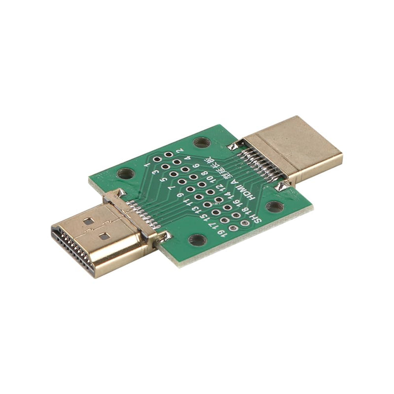 HDMI Male to Male 2.54 DIP Double Sided Socket Breakout Board Connector Test Repair Board Mini Connector with PCB for Electronics Projects