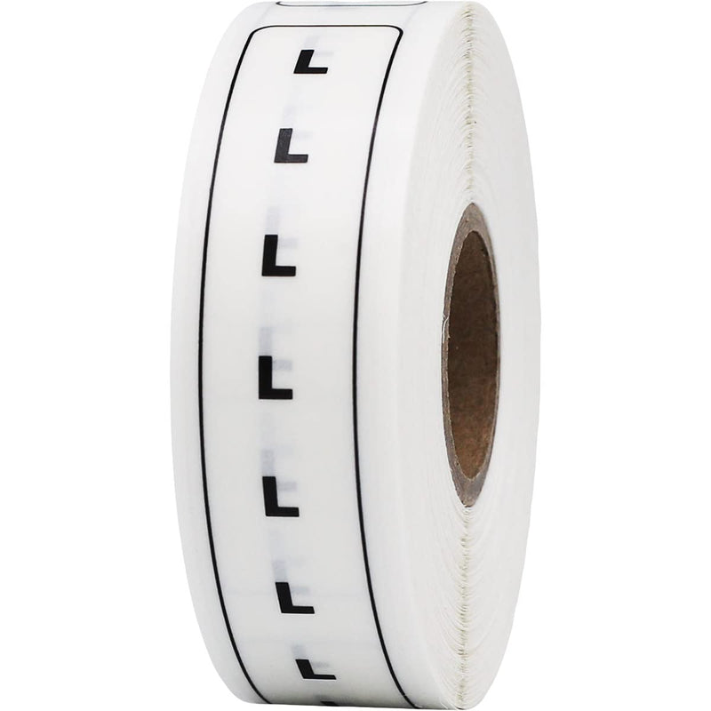 L 0.75 x 5 Size Strip Clear Labels, 0.75 x 5 Rectangle, 200 Total Labels