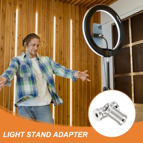 PATIKIL Camera 1/4" to 3/8" Female 6Pack Adapter Light Stands Adapter Black 1/4" to 3/8" 6