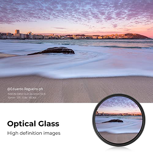 K&F CONCEPT 58mm Variable ND2-400 Lens Filter (1-9 Stops) for Camera Lens 58 mm
