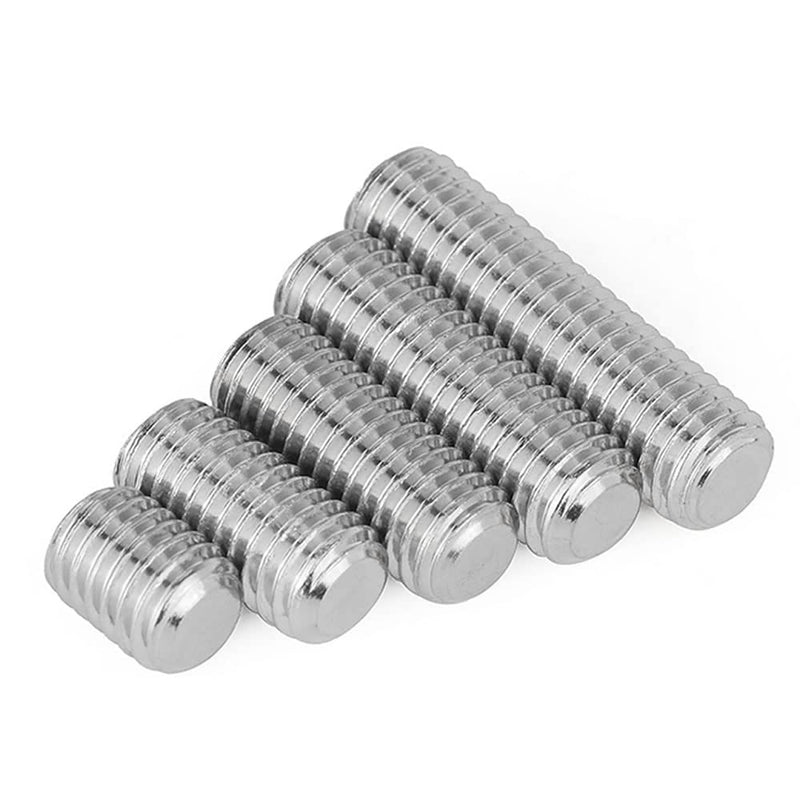 [Australia - AusPower] - Junter 50pcs M3 x 6mm A2 Stainless Steel Flat Point Grub Hex Socket Set Screws Metric DIN913 