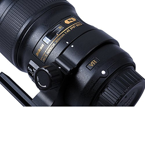 iShoot Lens Tripod Mount Ring Compatible with Nikon RT-1 Nikkor AF-S 300mm F/4E PF ED VR and 70-200mm F/4G ED VR -with Arca-Swiss Fit Quick Release Plate