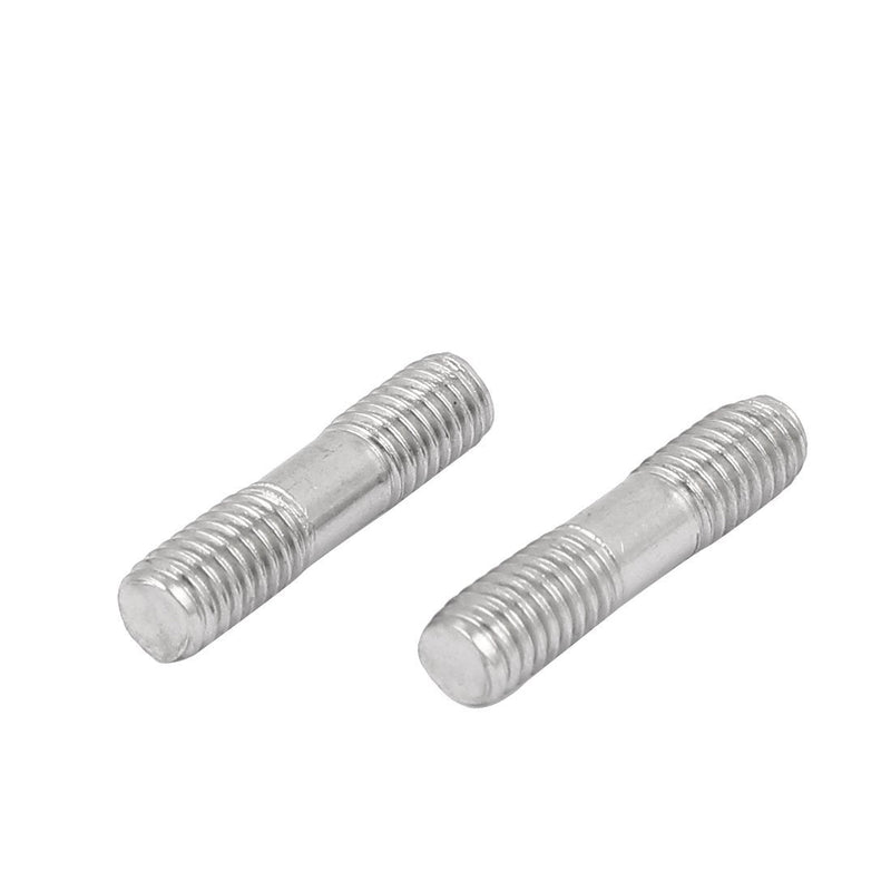 [Australia - AusPower] - uxcell M6x25mm 304 Stainless Steel Double End Threaded Stud Screw Bolt 20pcs 