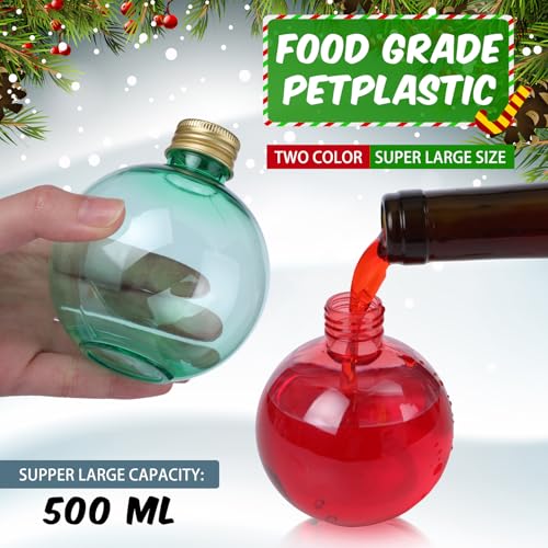 Potchen 24 Christmas ornament cups with straws, colorful holiday-themed 250 ml cups for festive drinks.