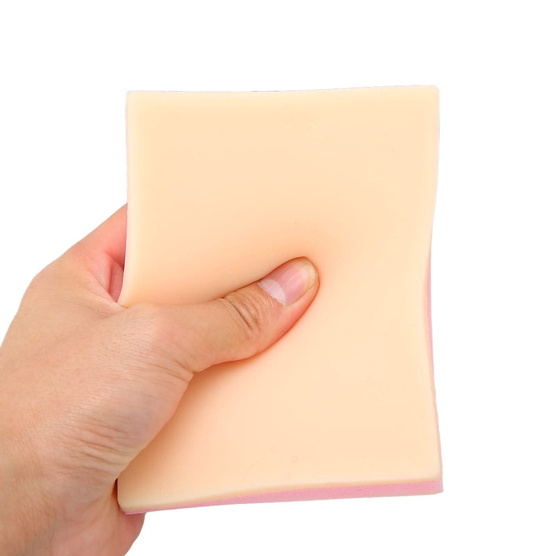 [Australia - AusPower] - Suture Practice Fake Skin, Silicone Skin Layers Surgical Skin Injection Practice Pad Suture Training Model 