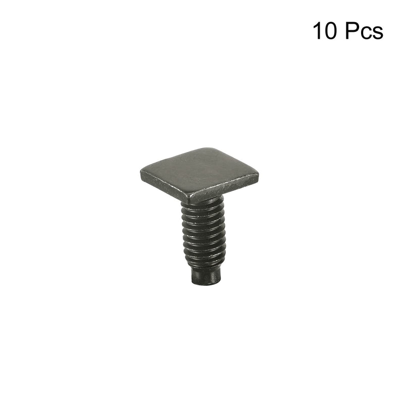 [Australia - AusPower] - uxcell Square Head Bolt, 10pcs M6x15mm Fully Thread Carbon Steel Grade 8.8 Square Machine Screws 10 