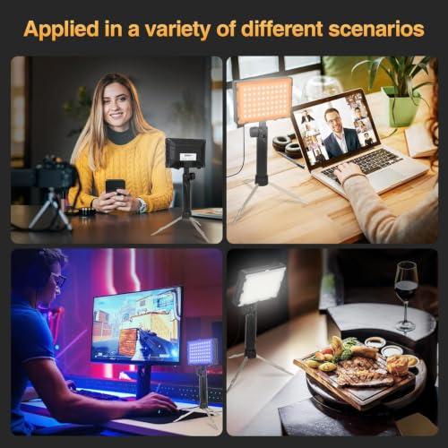 EMART 60 LED Portable Product Photography Light for Tabletop Photo,2-Pack Continuous