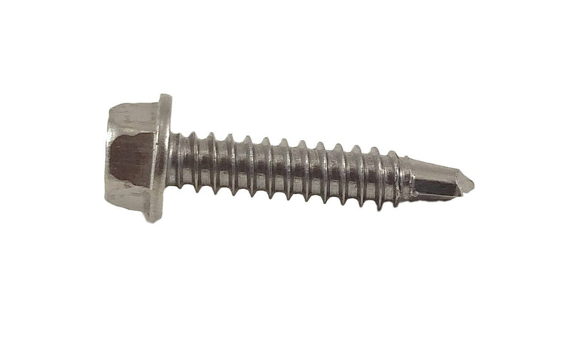 Stainless #14 x 1-1/4" Hex Washer Head Self Drilling Sheet Metal Tek Screws with Drill Point, (3/4" to 2-1/2" Lengths in Listing) 50 Pieces (#14 x 1-1/4 inch) #14 x 1-1/4 inch