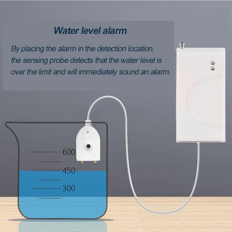 Water Detector Kit: 1 Smart Hub + 3 Leak Sensor (Silent), Water Sensor with Enhanced Signal Antenna, Water Leak Detector for Kitchen/Basement/Bathroom/Laundry, APP Monitoring, 110dB Adjustable Alarm AM 38