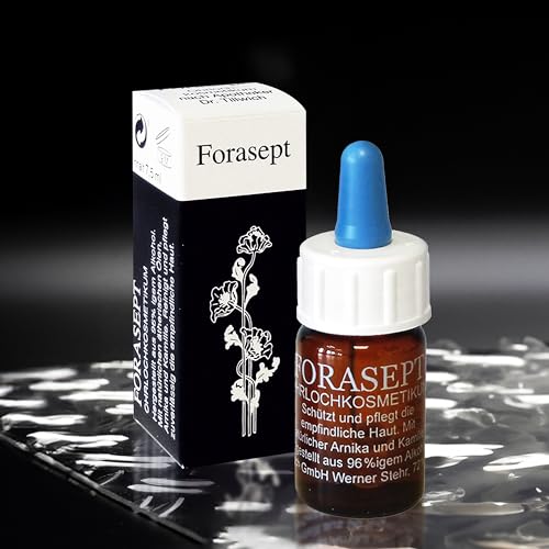 Forasept Ear Piercing Cosmetic Solution, Set of 3, 3 x 7.5 ml, Antiseptic | Antiseptic piercing care for quick healing and hygienic cleaning, for piercing care, cleaning and aftercare