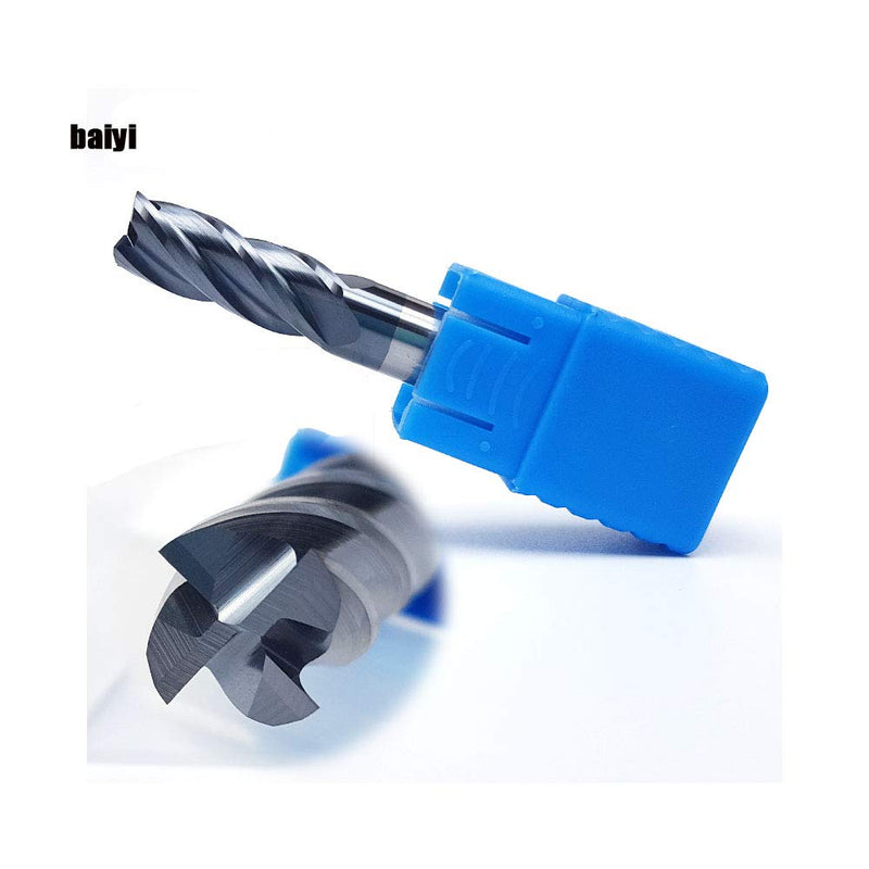 [Australia - AusPower] - 1/4" Carbide Square End Mill, HRC 45 Deg Single End 4 Flute AlTiN Coating Mill Bits 1 1/4 in 