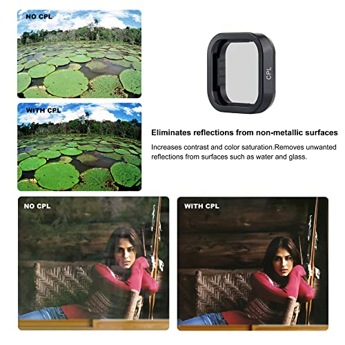 ND Filter for GoPro Hero 12/11/10/9 Black/Hero 11 Black Mini 5-Pack Filter for Hero 9 10 11 12