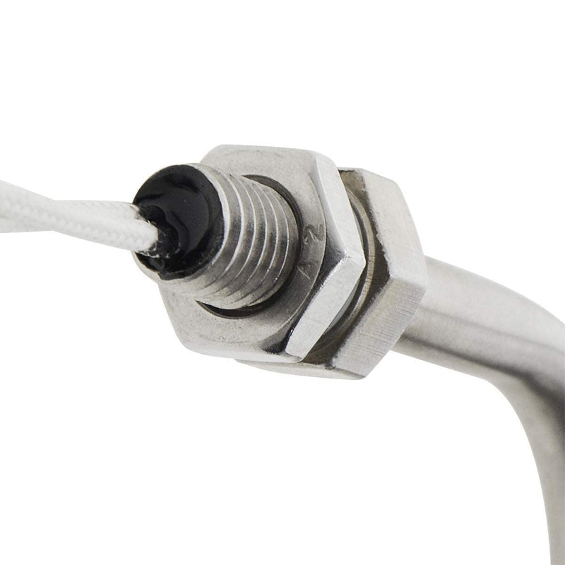 [Australia - AusPower] - AnRui Stainless Steel Angle Float Switch, L-Shaped Side Mount, M10x1.5mm, NO/NC Adjustable Water Level Sensor, DC 100V 