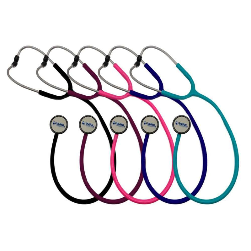 [Australia - AusPower] - WNL Products STE100-NAVY Stethoscope, Dual Head Lightweight Classic Monitoring Scope, 28 Inch - Navy 