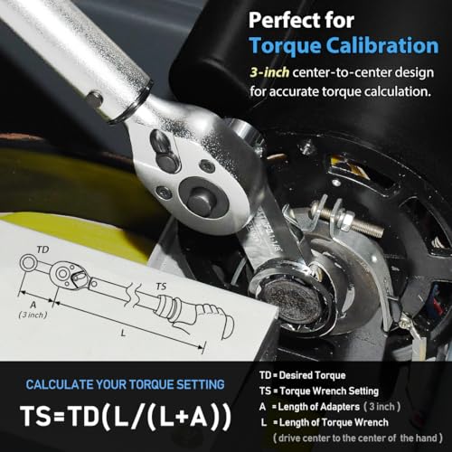 FIRSTINFO 1/2-inch Drive 1-1/8" Torque Adapter, 12-Point Box End 1/2-inch Drive / 1-1/8"