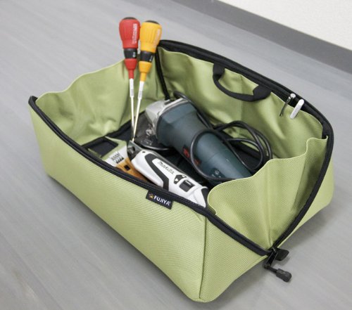 フジ矢 ヒッポケース(布製工具ケース) Out side dimension : H 10.6×W 4.3×D4.3(inch) Gray