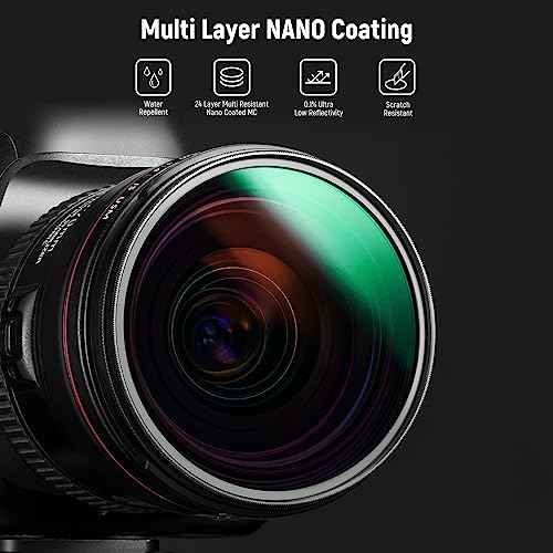 NEEWER Polarizer Filter 43mm Circular MC CPL with Multi Resistant Nano 24 Layers with HD Optical Glass for Lenses, Reduces Reflection/Glare/Improves Contrast