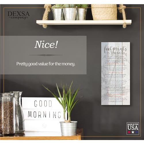 DEXSA Footprints…New Horizons Wood Plaque | Made in the USA