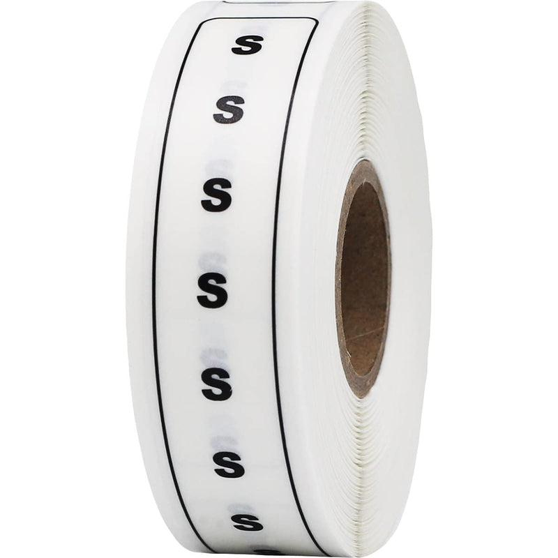 S 0.75 x 5 Size Strip Clear Labels, 0.75 x 5 Rectangle, 200 Total Labels