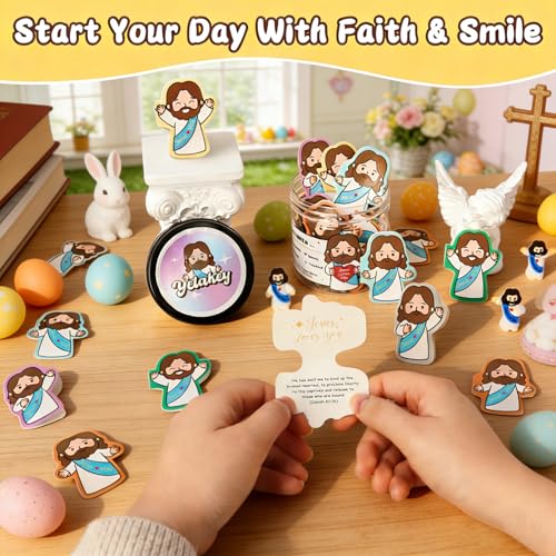 Yelakey Positive Jesus Bible Verse Jar 60 Daily Scripture Cards Gifts