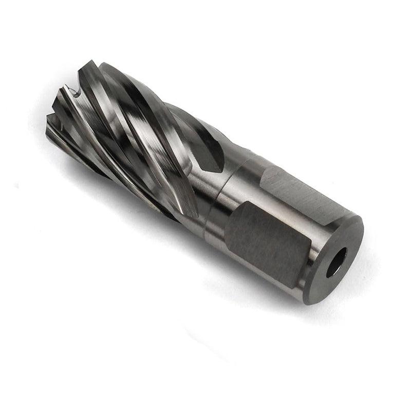 OSCARBIDE 3/4"x1"Annular Cutter,3/4 inch Weldon Shank,3/4 inch Cutting Diameter,1 inch Depth of Cut,2 Flat Mag Drill Bit with Pilot Pin for Magnetic Drill Press,1 Piece